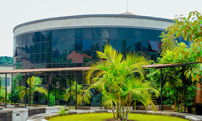 This is the outside view of the main hall